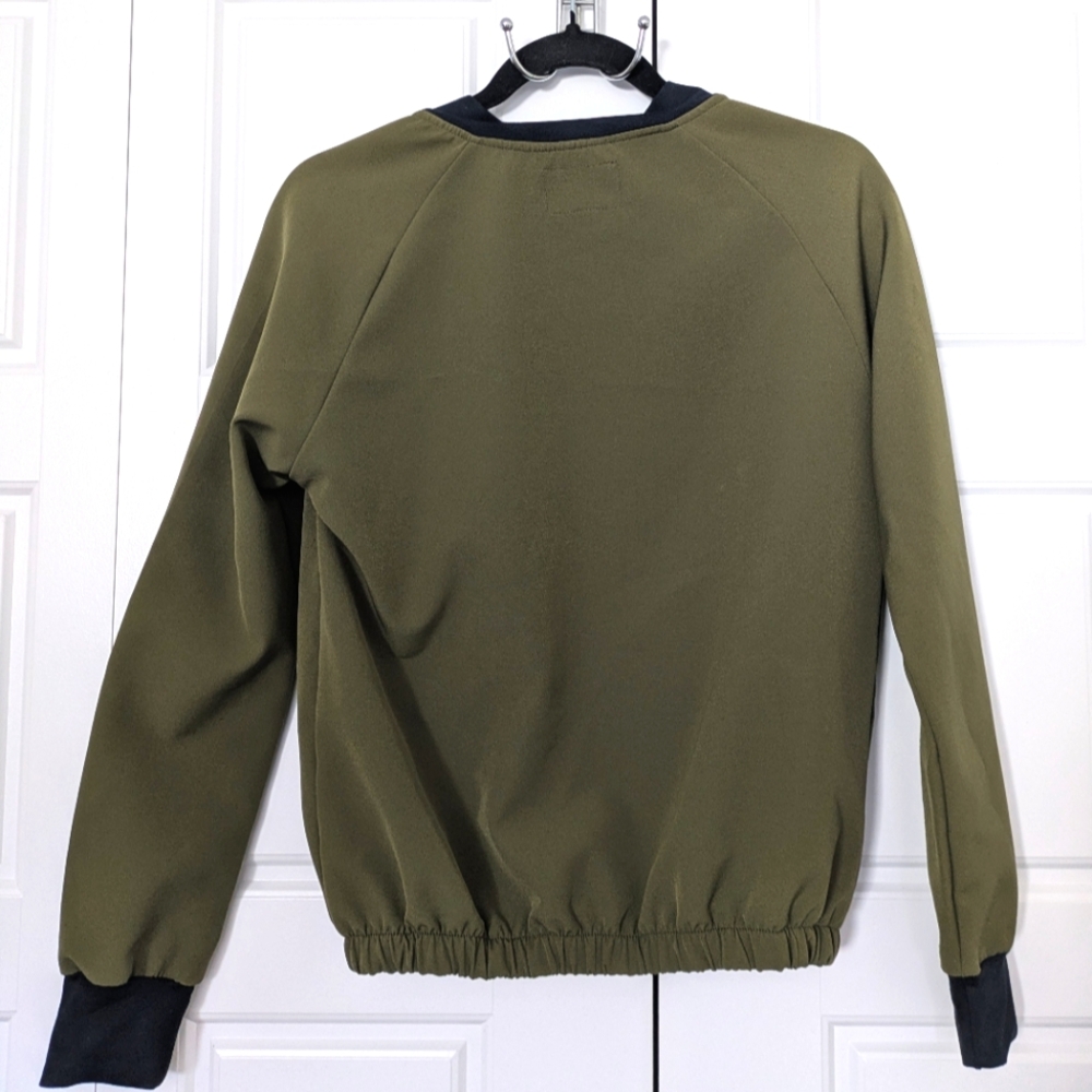 Rewind Olive Bomber Jacket - Picture 3 of 6
